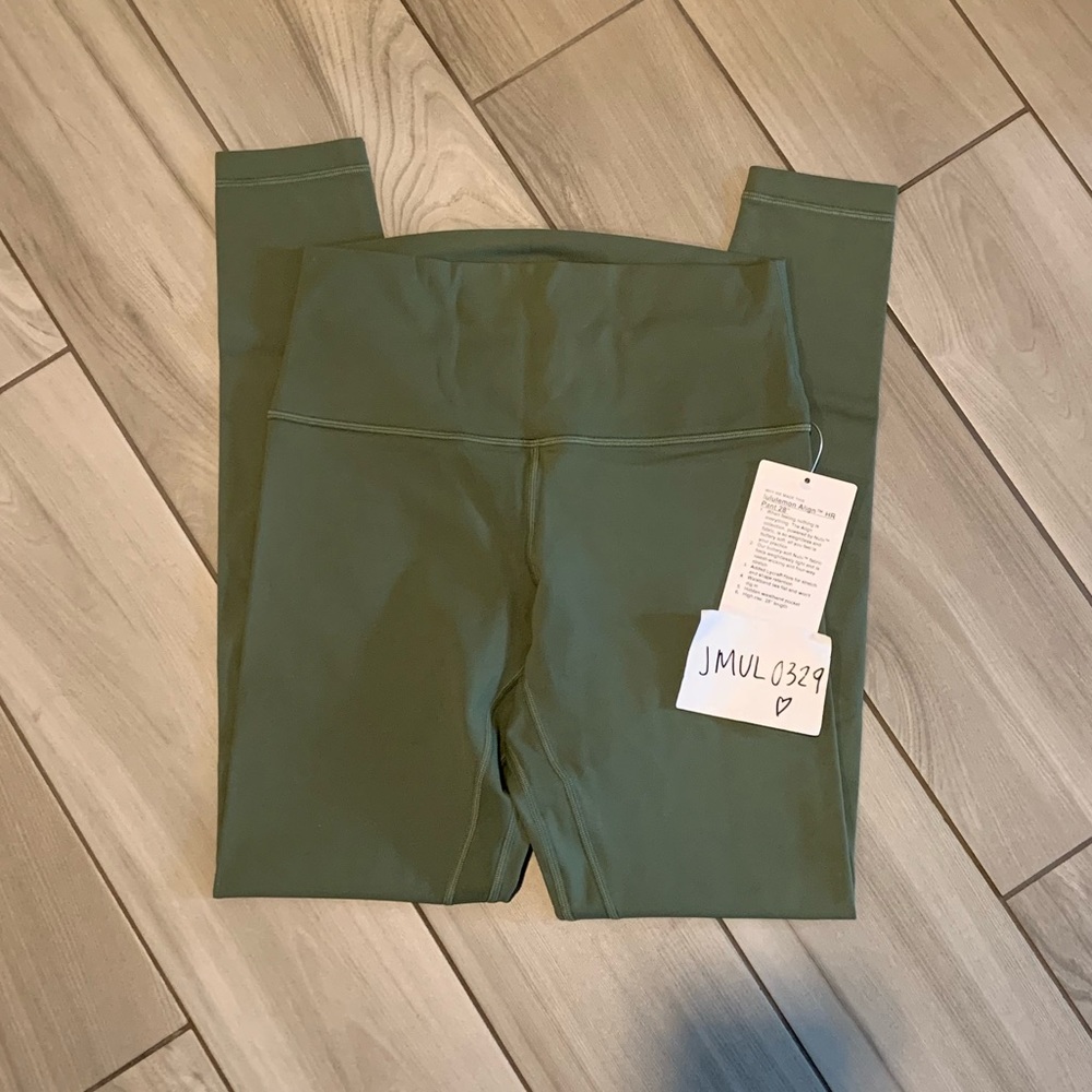 Lululemon Align Pant 28” * Green Twill